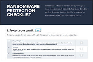 Scarica la checklist di protezione dal ransomware di Barracuda